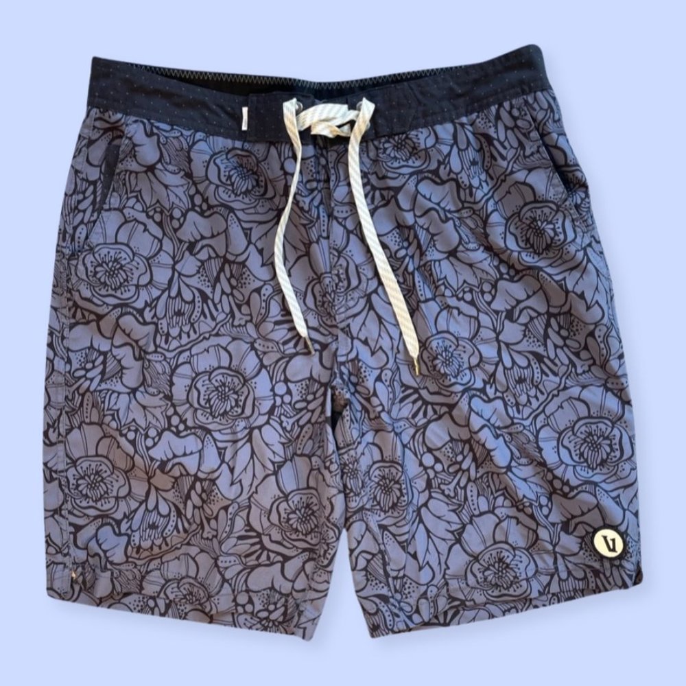 Vuori Equator Boardshort, Size Small, Blue